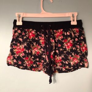 Floral Print Flowy Shorts